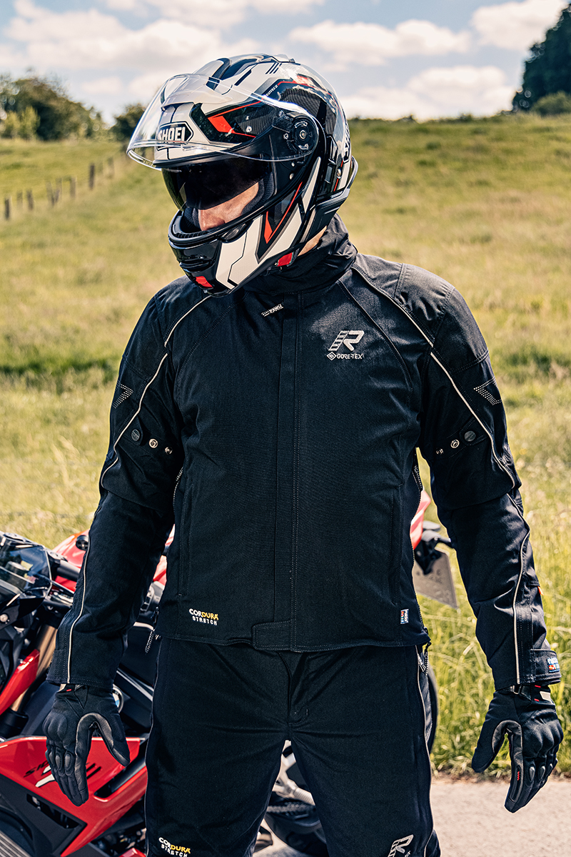 Guy wearing Rukka Comfo-R suit